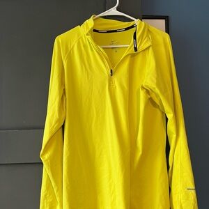 Nike Yellow Dri-FIT Pullover